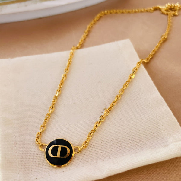 Collana con ciondolo CD in oro