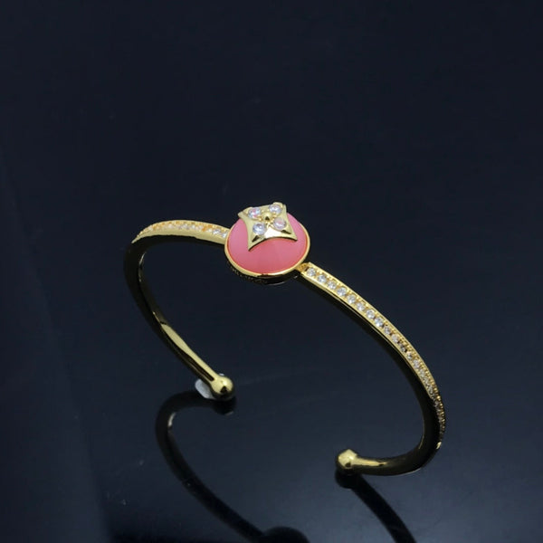 STAR OEPN BANGLE DIAMOND BRACELET