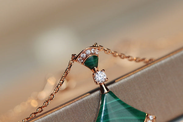 COLLANA DREAM MALACHITE DIAMANTE
