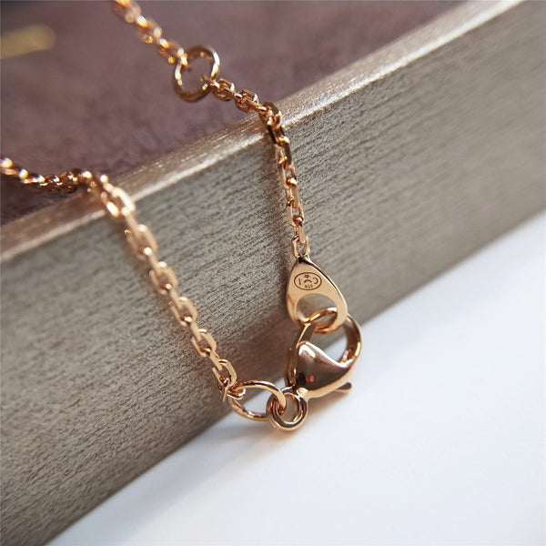 LIENS PINK GOLD NECKLACE DIAMOND