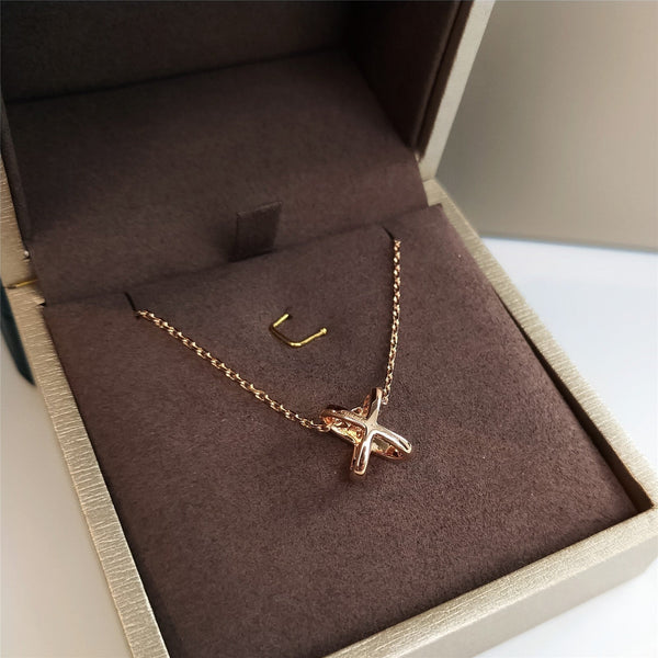 LIENS PINK GOLD NECKLACE DIAMOND