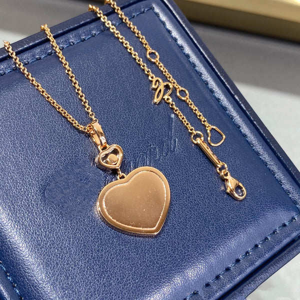 HAPPY HEART GOLD DIAMOND NECKLACE