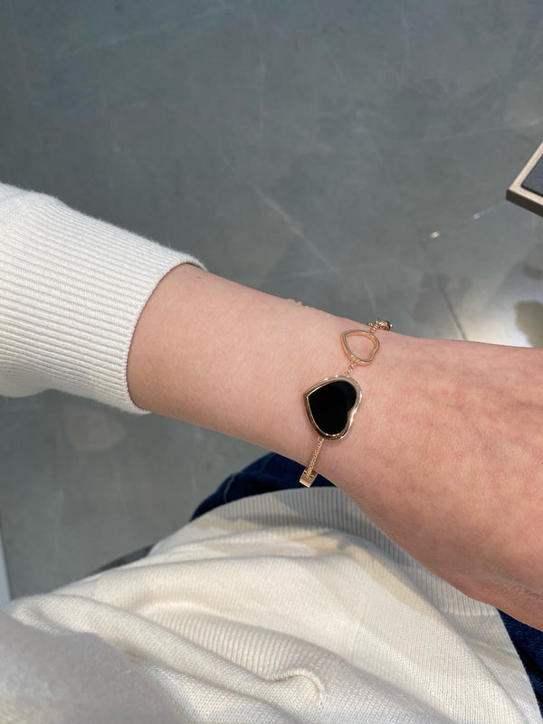 BRACCIALE HAPPY HEART ONICE ORO ROSA