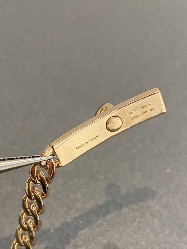 BRACCIALE KELLY CHAIN IN ORO ROSA CON DIAMANTI