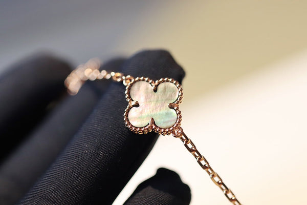 CLOVER 20 MOTIVI DARK MOP DIAMOND ORO ROSA