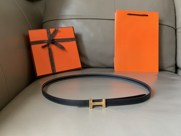 CINTURA FOCUS FIBBIA ORO PELLE NERA REVERSIBILE 1,3 CM