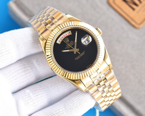 DAY-DATE 41 QUADRANTE NERO PERSONALIZZATO SENZA NUMERI