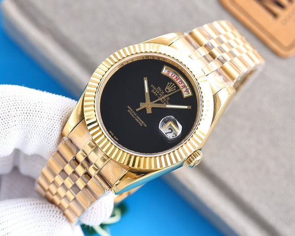 DAY-DATE 41 QUADRANTE NERO PERSONALIZZATO SENZA NUMERI