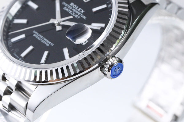 DATEJUST 41MM SILVER BLACK DIAL