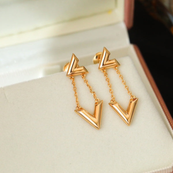 VOLT GOLD DROP EARRINGS