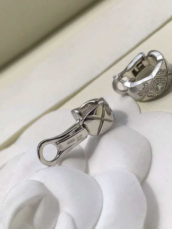 ORECCHINI IN ARGENTO CON DIAMANTI CRUSH