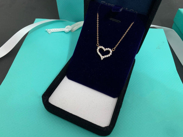 LARGE DIAMOND HEART NECKLACE