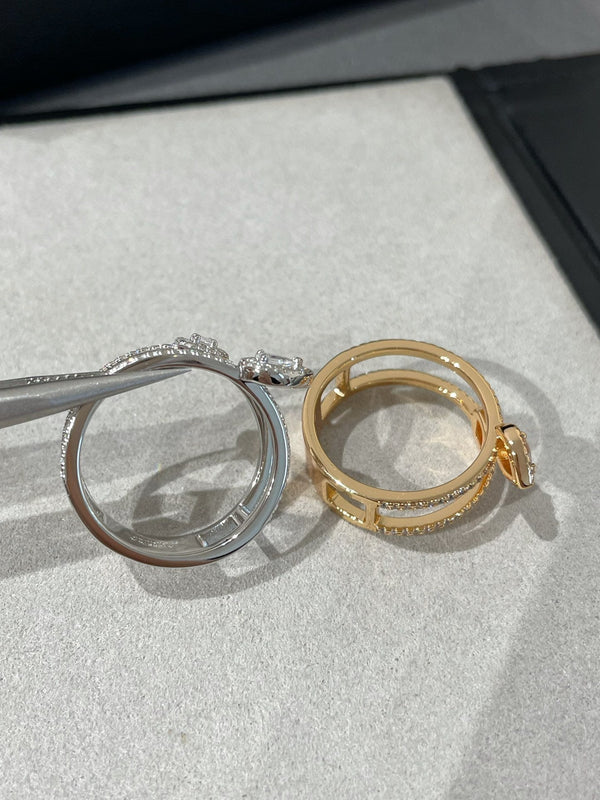 MY TWIN DOUBLE ROW RING