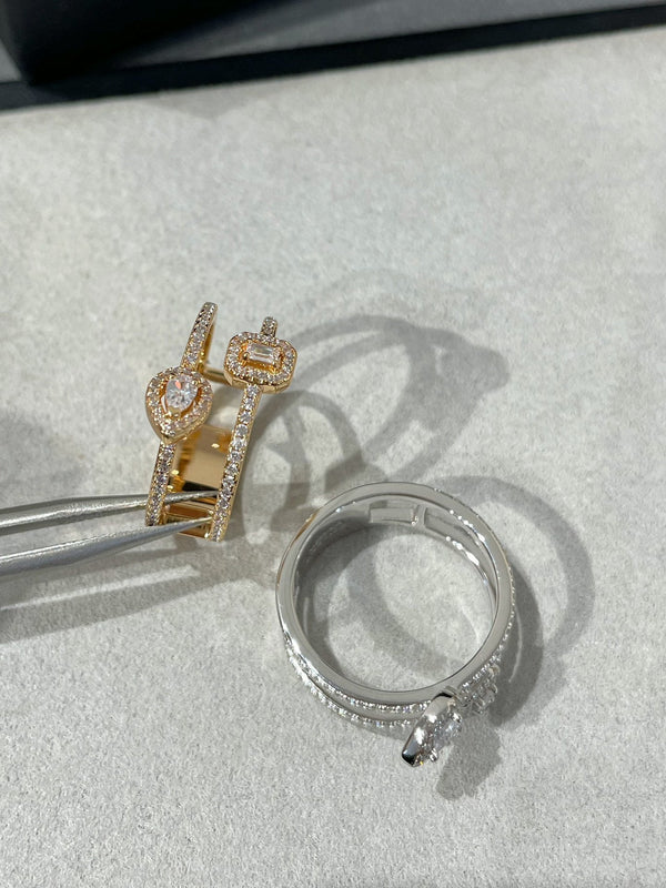 MY TWIN DOUBLE ROW RING