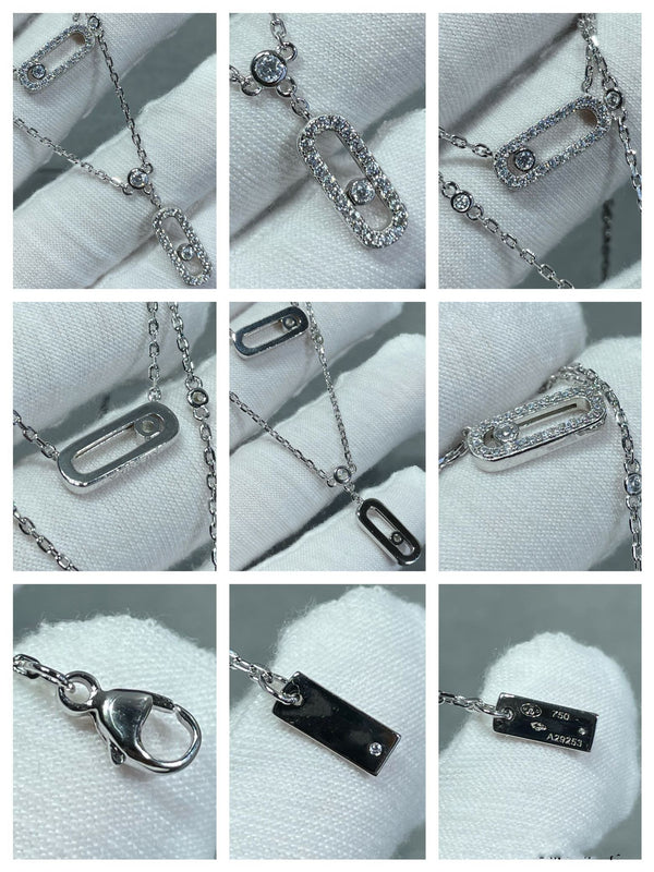 MOVE 2 ROW DIAMOND NECKLACE