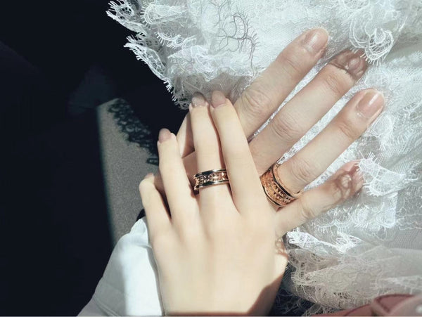 ZERO 1 ROCK NERO CERAMICA ORO ROSA MODELLO GRANDE