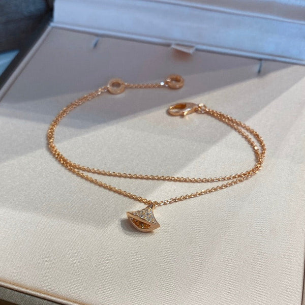 BRACCIALE A DOPPIA CATENA CON MOTIVO DI DIAMANTI DREAM 1