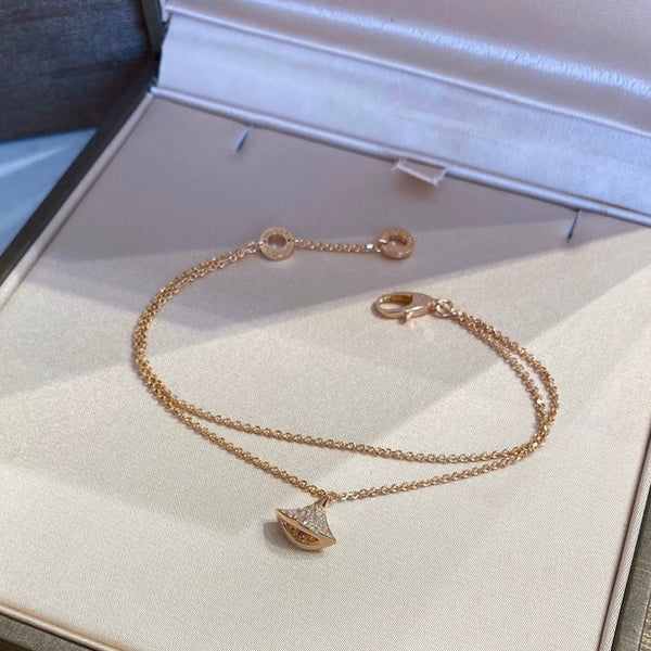 BRACCIALE A DOPPIA CATENA CON MOTIVO DI DIAMANTI DREAM 1