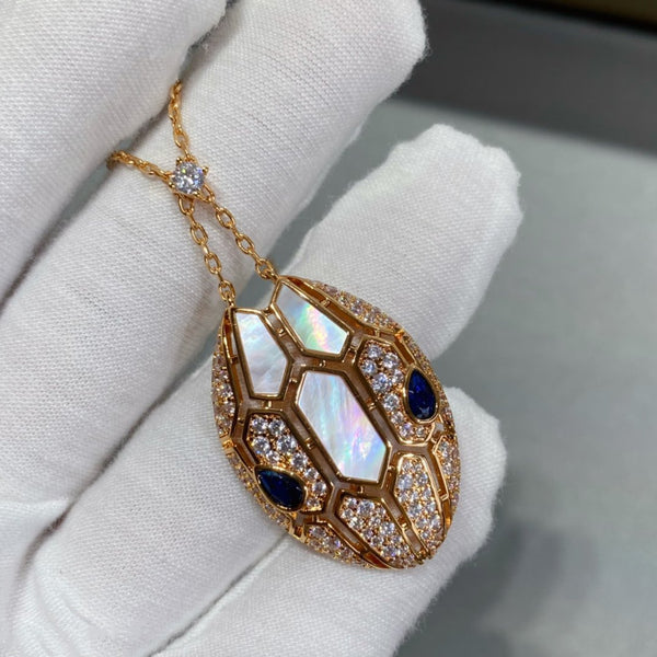 COLLANA SERPENT IN ORO ROSA CON DIAMANTI