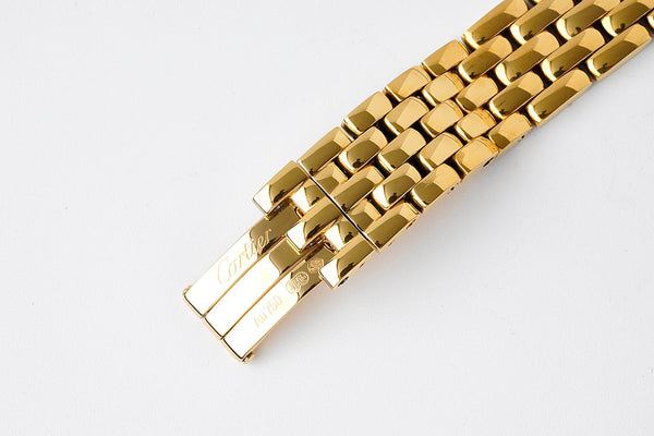 PANTHERE 27MM GOLD CASE WHITE DIAL