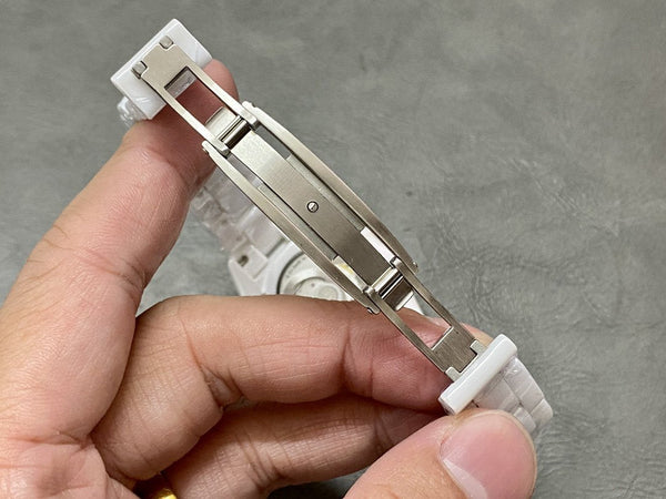 J12 Automatic White Ceramic Black Numerals White Dial