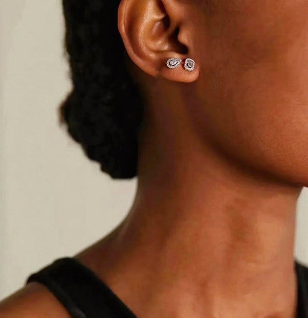 MY TWIN 2+1 DIAMOND STUD EARRINGS