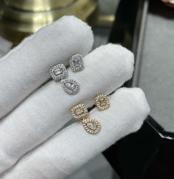 MY TWIN 2+1 DIAMOND STUD EARRINGS