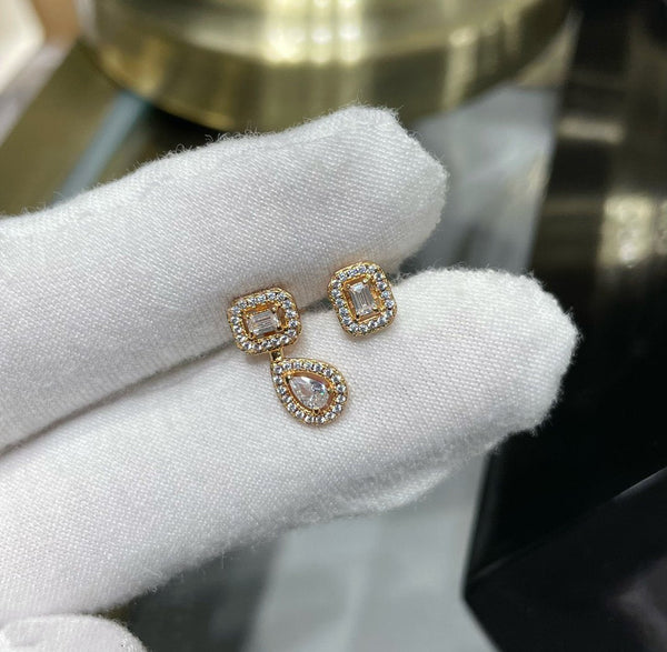 MY TWIN 2+1 DIAMOND STUD EARRINGS