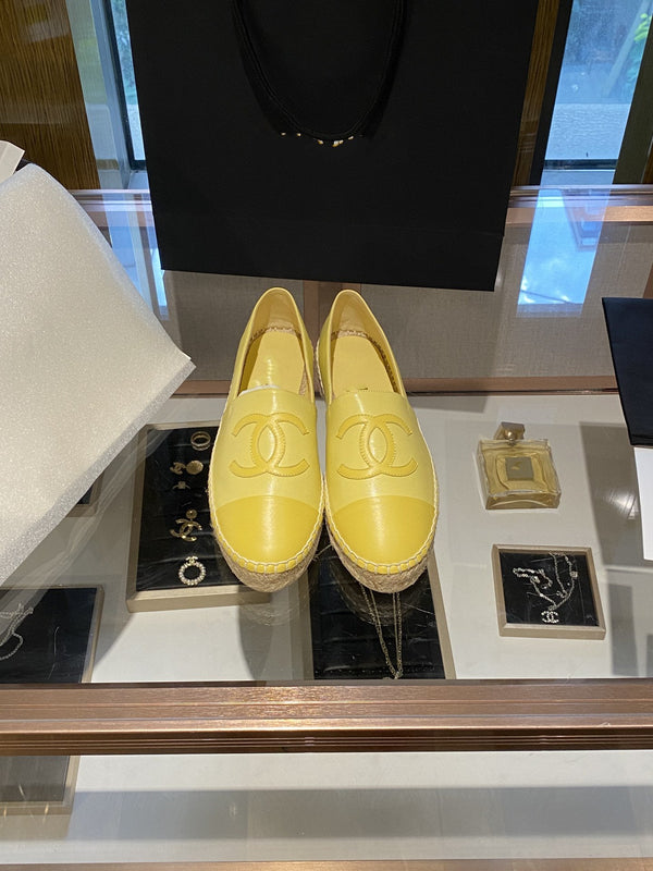 espadrilles yellow lambskin