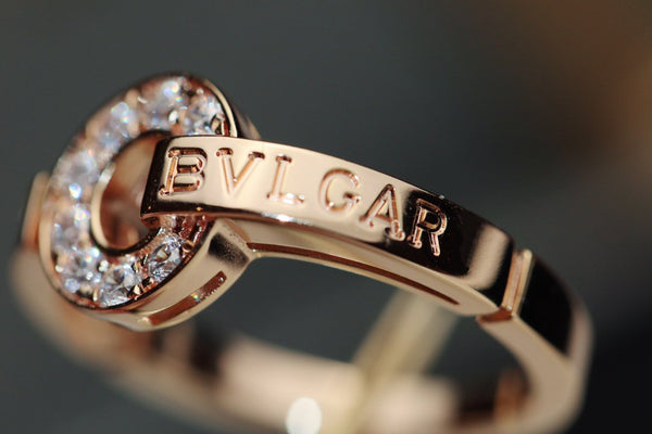 ANELLO BV IN ORO ROSA CON DIAMANTI