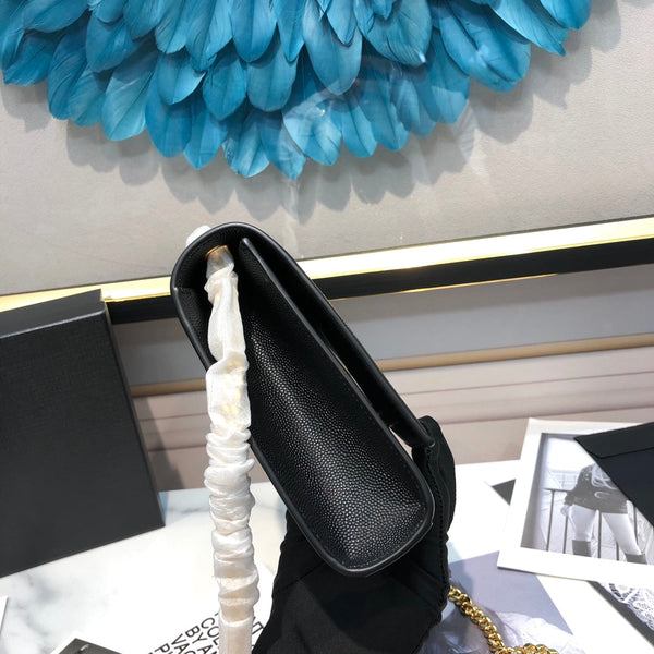 kate medium 24cm cuir de veau grainé noir