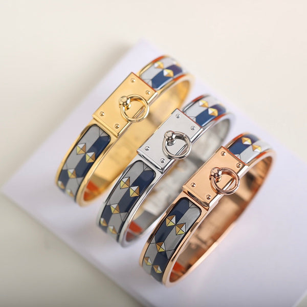 BRACCIALE CLIC ANNEAU BLU NERO E GRIGIO