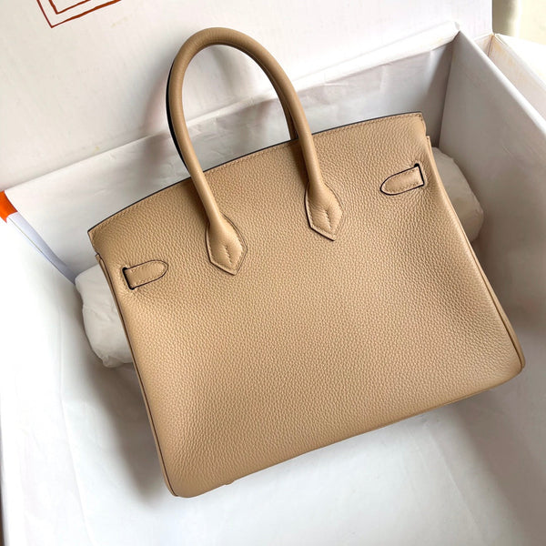 HM BIRKIN 25CM BEIGE PELLE TOGO FERRAMENTA ORO