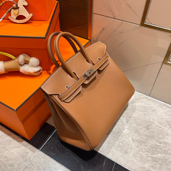 HM BIRKIN 25CM PELLE TOGO ORO FERRAMENTA ARGENTO