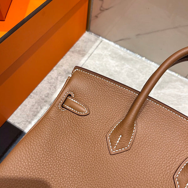 HM BIRKIN 25CM PELLE TOGO ORO FERRAMENTA ARGENTO