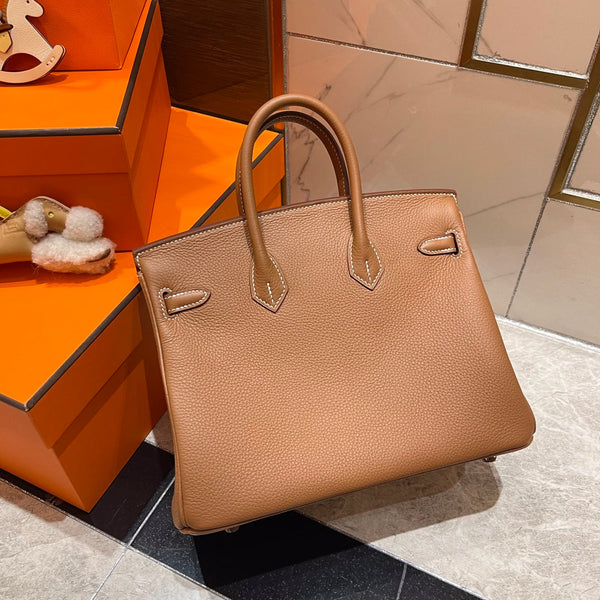 HM BIRKIN 25CM PELLE TOGO ORO FERRAMENTA ARGENTO