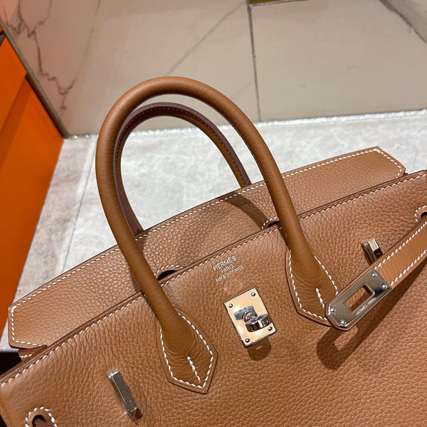 HM BIRKIN 25CM PELLE TOGO ORO FERRAMENTA ARGENTO