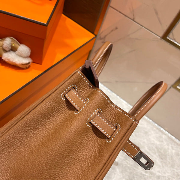 HM BIRKIN 25CM PELLE TOGO ORO FERRAMENTA ARGENTO