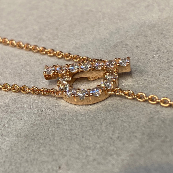 FINESSE PINK GOLD DIAMOND NECKLACE