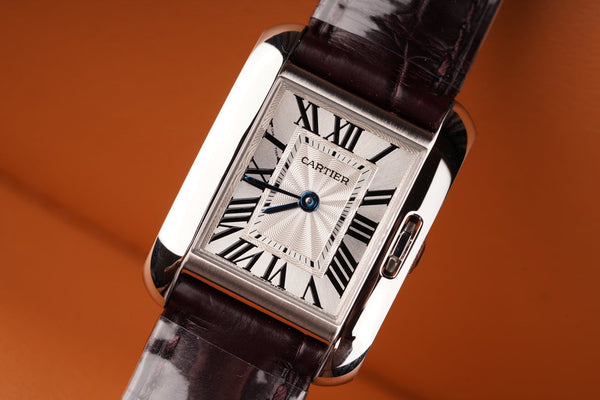 TANK ANGLAISE STEEL BURGUNDY LEATHER