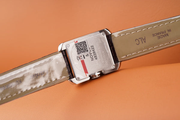 TANK ANGLAISE STEEL BURGUNDY LEATHER