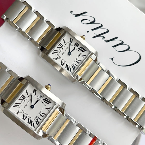 TANK FRANCAISE 25 ORO ACCIAIO QUADRANTE BIANCO