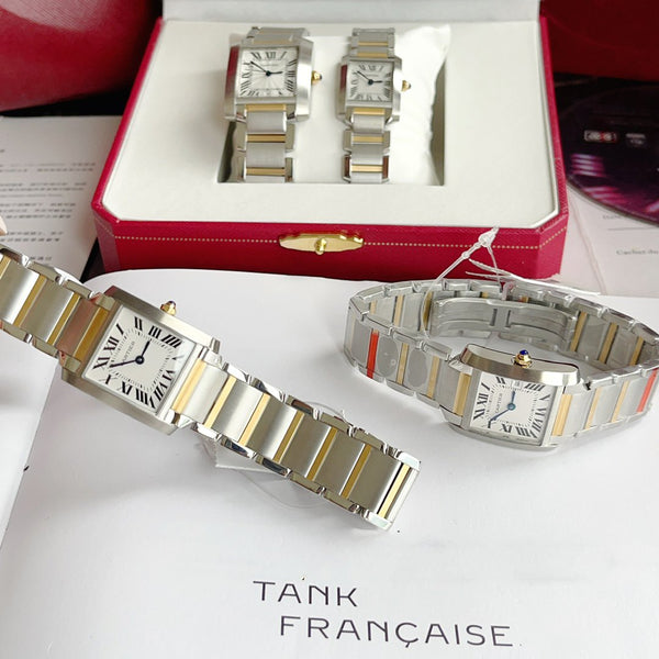 TANK FRANCAISE 25 ORO ACCIAIO QUADRANTE BIANCO