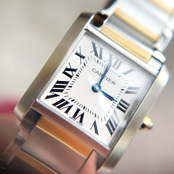 TANK FRANCAISE 25 ORO ACCIAIO QUADRANTE BIANCO