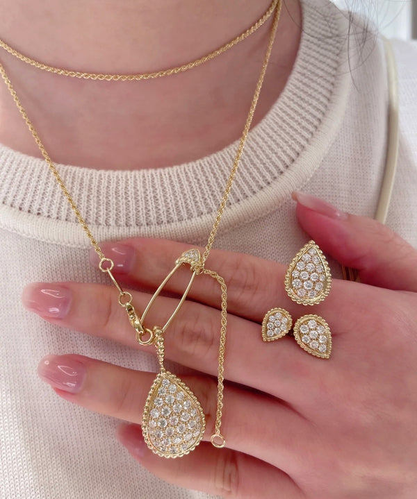 COLLANA LUNGA BOHEME CON DIAMANTI