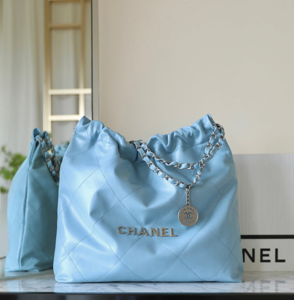 CC 22 ANTIBA BORSA HOBO AZZURRA CHIARA 39CM