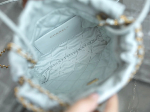 CC 22 ANTIBA BORSA HOBO AZZURRA CHIARA 20CM