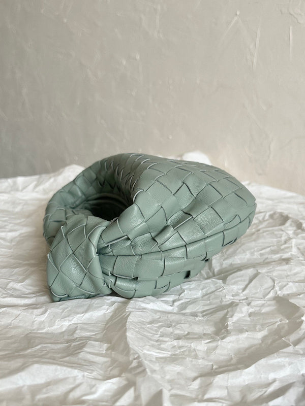 BV MINI JODIE 28CM PELLE DI AGNELLO GRIGIA