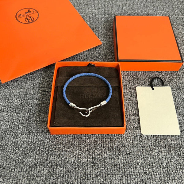 BRACCIALE IN PELLE E ARGENTO HM JUMBO