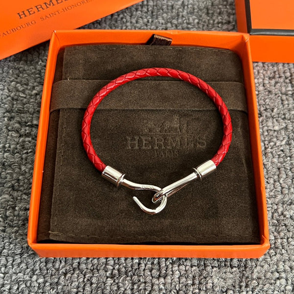 BRACCIALE IN PELLE E ARGENTO HM JUMBO